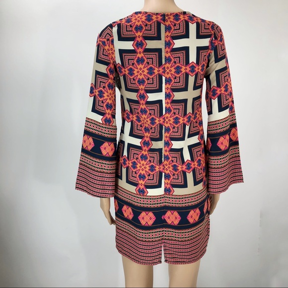 Black Bead Made in USA long sleeve dress Medium - Picture 3 of 8